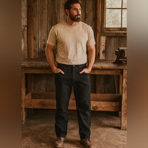 Duluth Trading Co Men's Relaxed Black Duck canvas pants